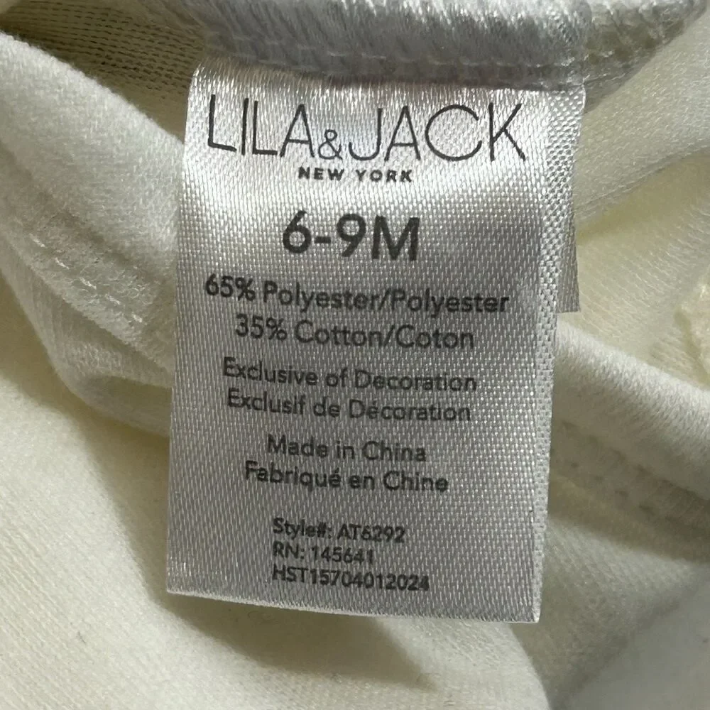NWOT Lila & Jack Cutest Pumpkin In The Patch Long Sleeve Bodysuit Autumn - 6-9 M